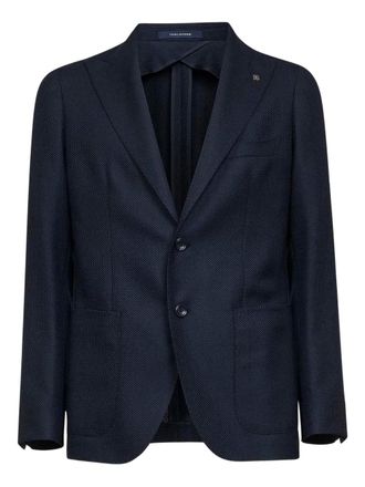 Tagliatore single-breasted wool blazer - Blue