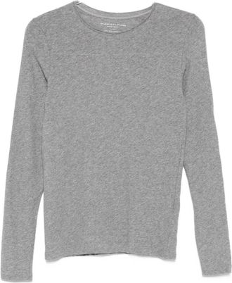 Majestic Filatures Top a maniche lunghe - Grigio