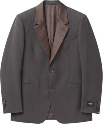 Fendi Blazer Slim Fit - Suits - Hombre - Marr&oacute;n - L