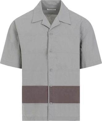 Craig Green Grijze Barrel Shirt - Heren - Korte mouwen Overhemden - Grijs - M - Katoen - Overhemden