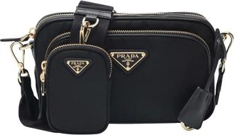 Prada Tassen, Dames, Zwart, ONE Size, Nylon, Schoudertas