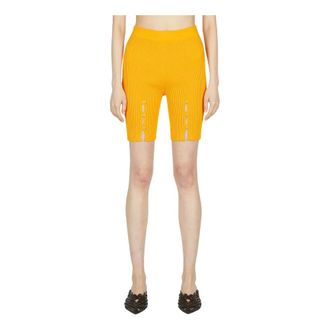 Ester Manas Short Shorts, female, Orange, Size: 2XS Knit Biker Shorts