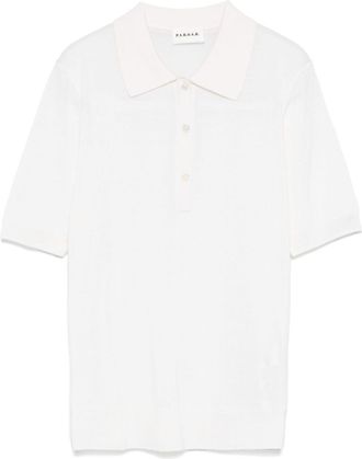 P.A.R.O.S.H. Polo in maglia fine - Bianco