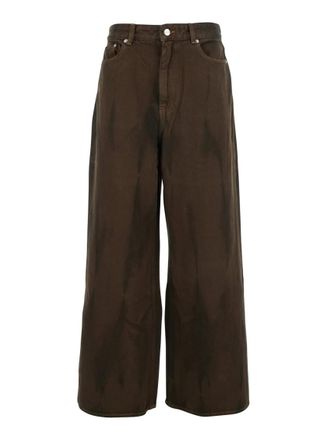 Ganni Brown Loose High Rise Jeans