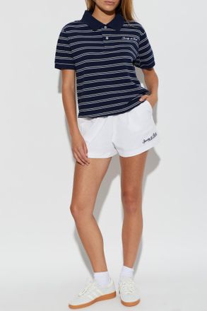 Sporty & Rich Polo From The Marine Collection, Womens, Navy Blue