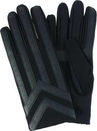 Isotoner Mens Heritage Woven Fleece Stretch Glove with Appliques
