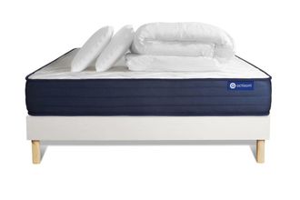 Actisom Pack colch&oacute;n blanco espuma viscoel&aacute;stica 140 x 190