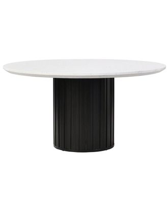 ACME Jaramillo Round Dining Table With Engineered Marble