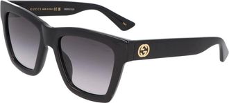 Gucci Sunglasses, unisex, Black, Size: 54 MM Square Frame Sunglasses