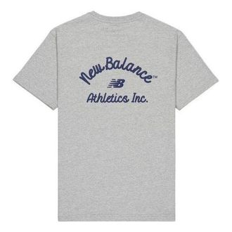 New Balance Athletics Back Print T-shirt Grey AMT42323-GHM