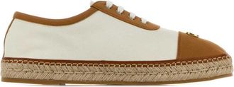 Valentino Garavani Ivory Two-tone Espadrille Sneakers