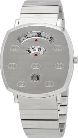 Gucci Grip Quartz White Dial Ladies Watch YA157410