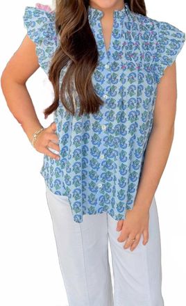 THML Clothing Womens Jessie Top In Blue