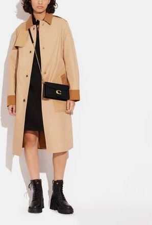 Coach leren clutch Tabby zwart