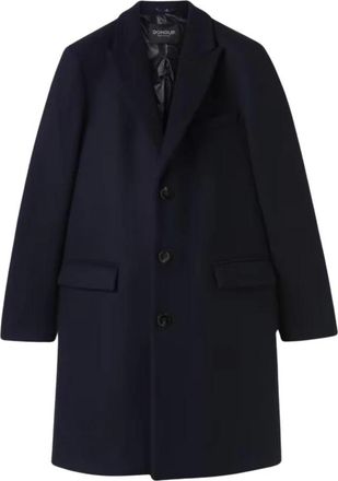 Dondup Stijlvolle Winterjas - Heren - Mantel - Blauw - M - Jassen