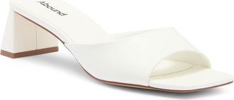Abound Jenny Mule Sandal in White Blanc at Nordstrom Rack, Size 8