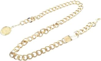 Chanel Pre-owned Chain belt - Dames - Vintage Accessoires - Geel - ONE Size - Vintage