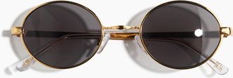H&M Ovale Sonnenbrille - Gold