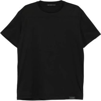 low brand crew-neck short-sleeved T-shirt - Black