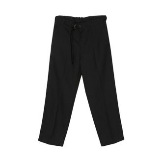 Costumein Pantalones John de corte recto con cintur&oacute;n - Trousers - Hombre - Negro - S