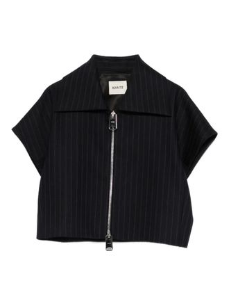 Khaite Robin zipped shirt - Black