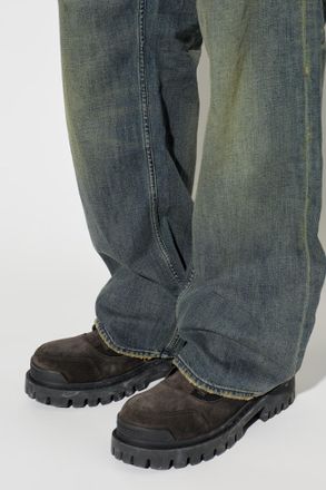 Balenciaga Combat Strike Boots, Mens, Brown