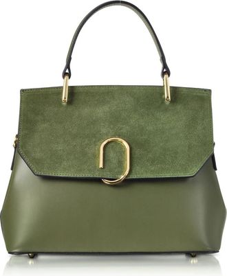 Le Parmentier Handbags - Dames - Handtassen - Groen - ONE Size - Leer - Tassen