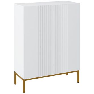 HOMCOM Mueble zapatero 72x31.5x95 cm blanco