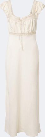 Rixo Maeva lace-trimmed linen-blend maxi dress