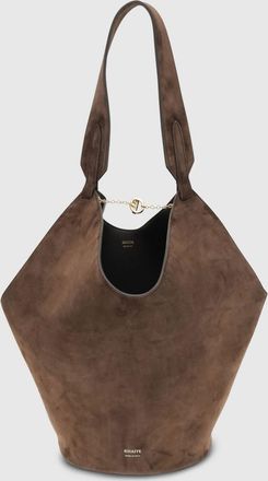 Khaite Borsa Lotus Khaite in pelle di vitello scamosciata