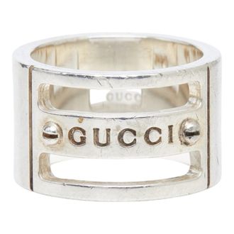 Gucci Silver 925 Band Ring (Pre-Owned)