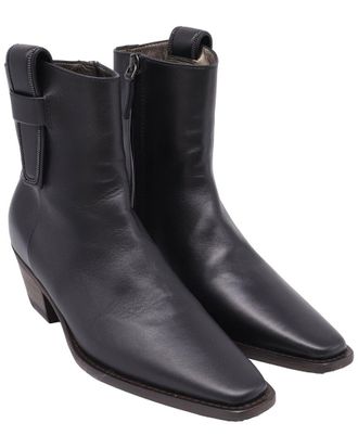 Brunello Cucinelli Womens Leather Monili Western Bootie (Authentic Pre-Loved)