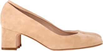 Stuart Weitzman Pre-owned Womens Mary Ann 60 Pumps in Beige Suede - Size 36.5 EU/IT
