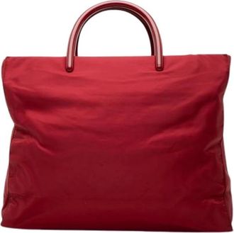 Prada Pre-owned Tote Bags, female, Red, Size: ONE SIZE Pre-owned Tote Bag