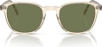 Oliver Peoples Sunglasses Ov5219 S 109452 Fairmont Brown Suede/Green Men