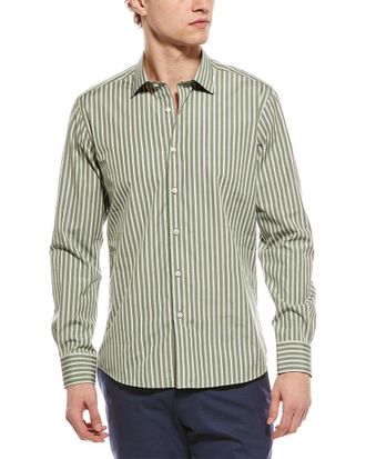 Scott Barber Thomas Mason Fine Stripe Shirt