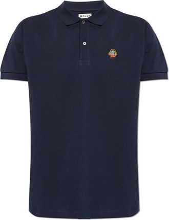 Bally Polo met Logo - Heren - Polos - Blauw - S - Katoen - Tops