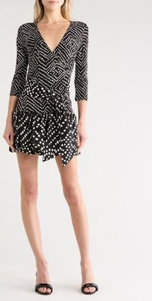 Diane Von F&uuml;rstenberg Heather Dress in Bakit Dot Black at Nordstrom Rack, Size X-Large