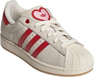 adidas Superstar II Sneaker in Cream White/Scarlet/Pink at Nordstrom, Size 10.5 Womens