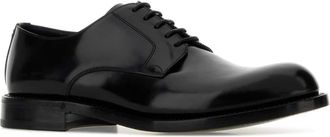 Dolce & Gabbana Polished Leather Oxford - Black