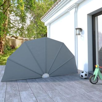 vidaXL Toldo Lateral Plegable Terraza Gris 160 Cm Vidaxl