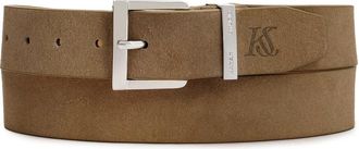 Kazar KS Christel - Heren - Riemen - Beige - 110 CM - Su&egrave;de - Accessoires