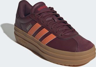adidas Plateausneaker ADIDAS SPORTSWEAR VL COURT BOLD, Damen, Gr. 38,5, maroon, dusky orange, pure ruby, Leder, Synthetik, Schuhe Plateausneaker, Design auf 