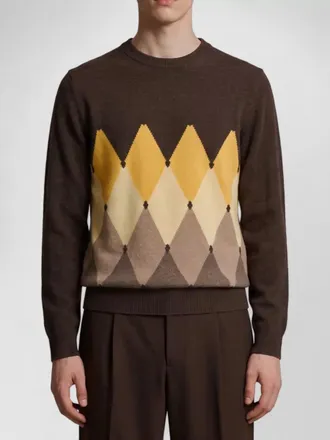 Ballantyne cashmere regular-fit crew-neck diamond-pattern jumper