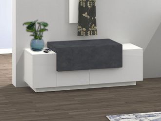 Inosign Schuhbank »Coro, Schuhbank, Schuhkommode, Schuhregal grifflos, Doppeltiefe« 2 Türen, 1 Klappe, Hochglanz Fronten, Breite 120