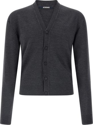 Jacquemus Grey Wool Cardigan