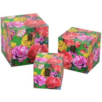 Vacchetti Vacchetti - Caja Ecopiel 1-3 Cuadrado Multicolor Cm22x22h22