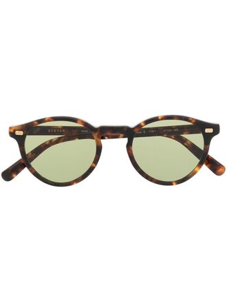 Eyevan 7285 Zonnebril met rond montuur - Bruin