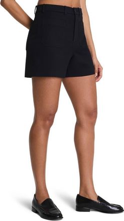 Spanx SPANXsupersmooth 5-Inch Stretch Twill Shorts in Classic Black at Nordstrom, Size X-Large