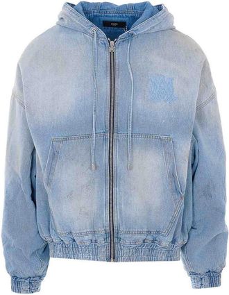 Amiri Denim Ma Zipped Hoodie